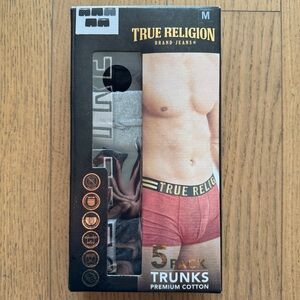 True Religion 4 Pack Trunks Cotton Briefs NWT Size M